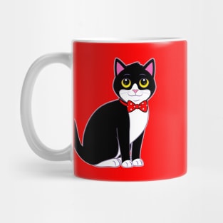 Tuxedo Cat in a Bow Tie Mug